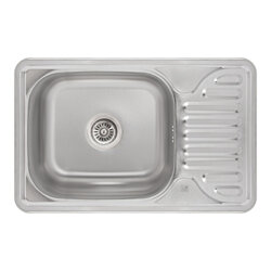Придбати Кухонна мийка Lidz 6642 Satin 0,8 мм  - (15094)