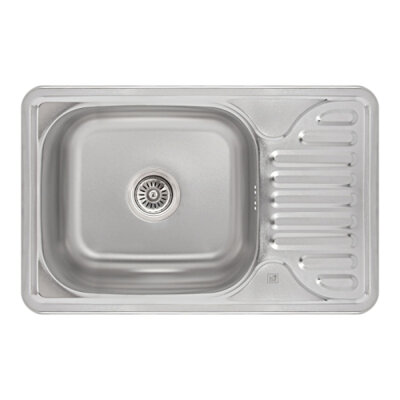 Кухонна мийка Lidz 6642 Satin 0,8 мм  - (15094)