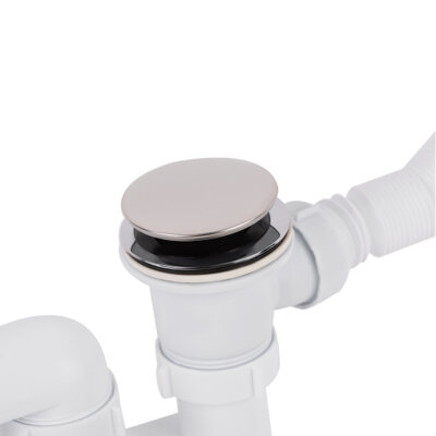 Сифон для ванни Lidz (WHI) 60 03 V002 02 з ревізією (вихід 50 мм)(24094) - изображение 3