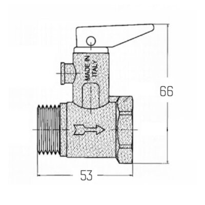 Подрывной клапан Icma 1/2" №GS09(13202) - изображение 2