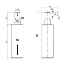 Дозатор для жидкого мыла Qtap Liberty BLM 1152-1 (QTLIBBLM11521) - изображение 2