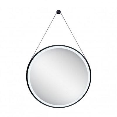 Зеркало Qtap Robin R600 Black с LED-подсветкой QT13786502B - зображення 3