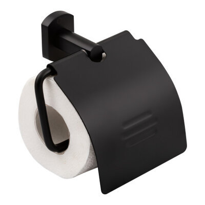 Тримач для туалетного паперу Qtap Liberty QTLIBBLM1151 Black - зображення 3