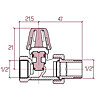 Кран радиаторный Icma 1/2" прямой без ручки №815 (82815AD06) - изображение 2