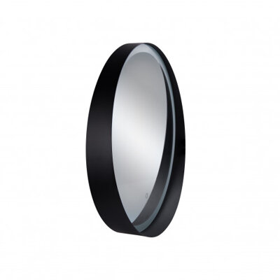 Зеркало Qtap Robin R600 Black с LED-подсветкой и антизапотеванием QT13786501B - зображення 5