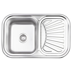 Придбати Кухонна мийка Lidz 7549 Micro Decor 0,8 мм  - (17695)