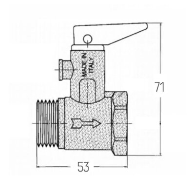Подрывной клапан Icma 3/4" №GS09(13203) - изображение 2