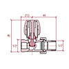 Кран радиаторный Icma 1/2" с антипротечкой прямой №813+940 (82813AD06940) - изображение 2