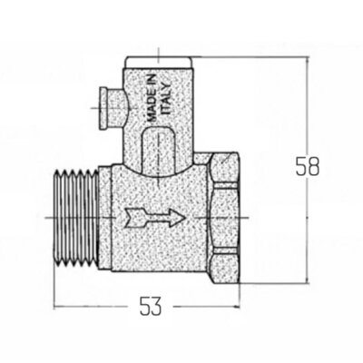 Подрывной клапан Icma 1/2" №GS08 - зображення 2